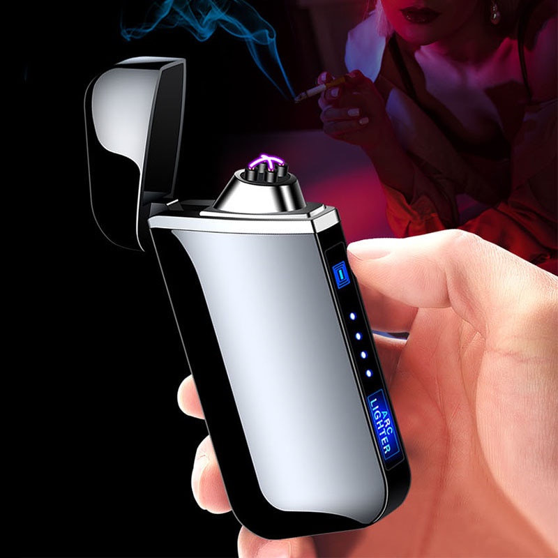 Firetric Korek Api Elektrik Plasma Pulse Arc Lighter LED USB Rechargeable - JL319