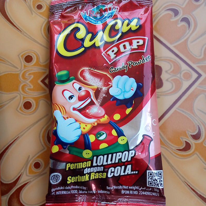 Permen Loli CUCU Pop Serbuk Lollipop Candy Isi 1 Pc By Crr