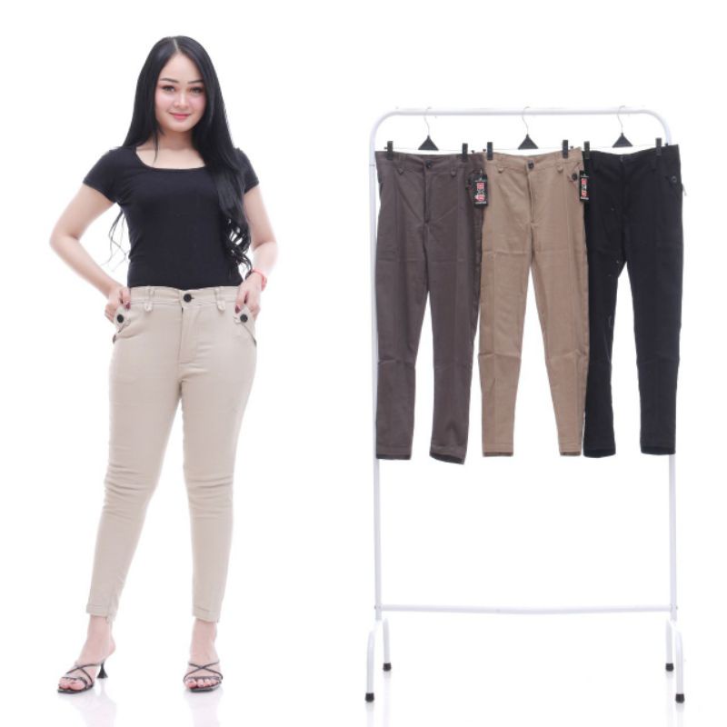 BAGGY PANTS PREMIUM BAHAN MELAR + TEBAL CELANA PANJANG WANITA