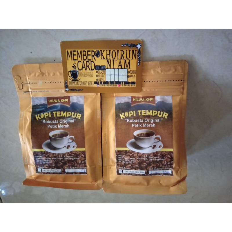 

(ROBUSTA PETIK MERAH 100GR) BUBUK TEMPUR JEPARA