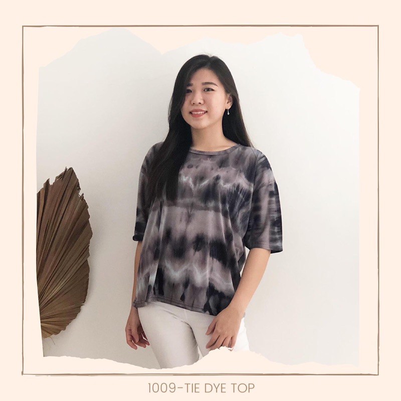 [DE MODA SHOP] 1009 Tie Dye Top / Atasan Blouse Kaos Wanita / Baju Tye Die Kekinian