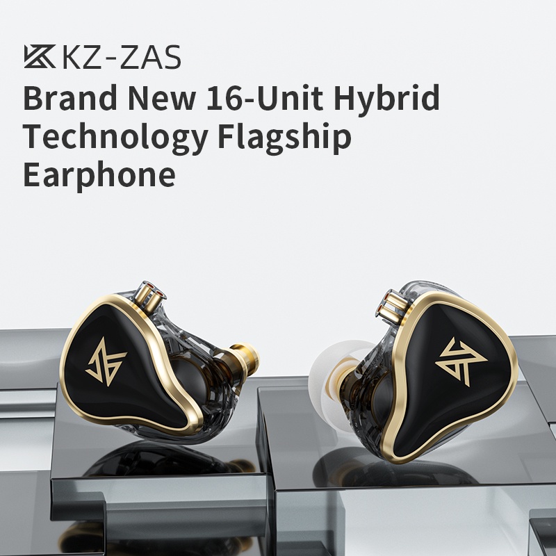 KZ ZAS BassHead In Ear Earphone with Mic - Garansi Resmi