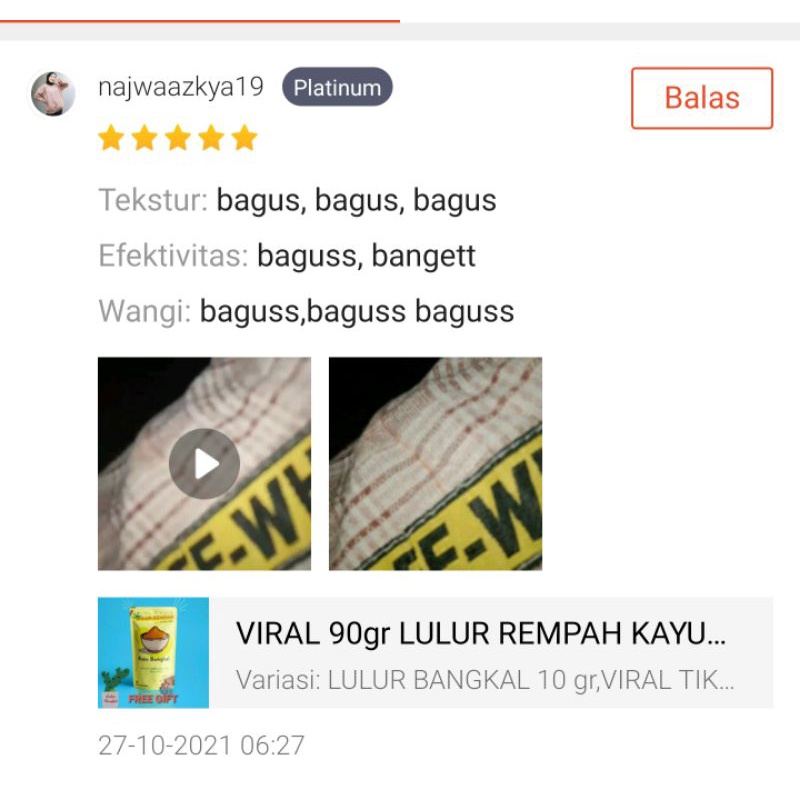 VIRAL 100 gr LULUR REMPAH KAYU BANGKAL 100% ORIGINAL