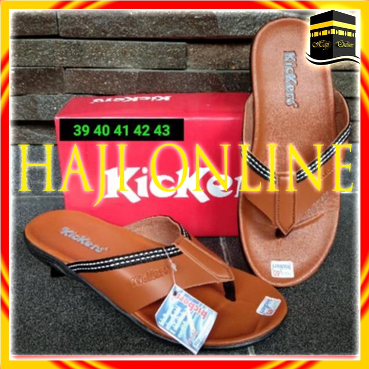 Sandal Jepit Kulit Sintetis Pria