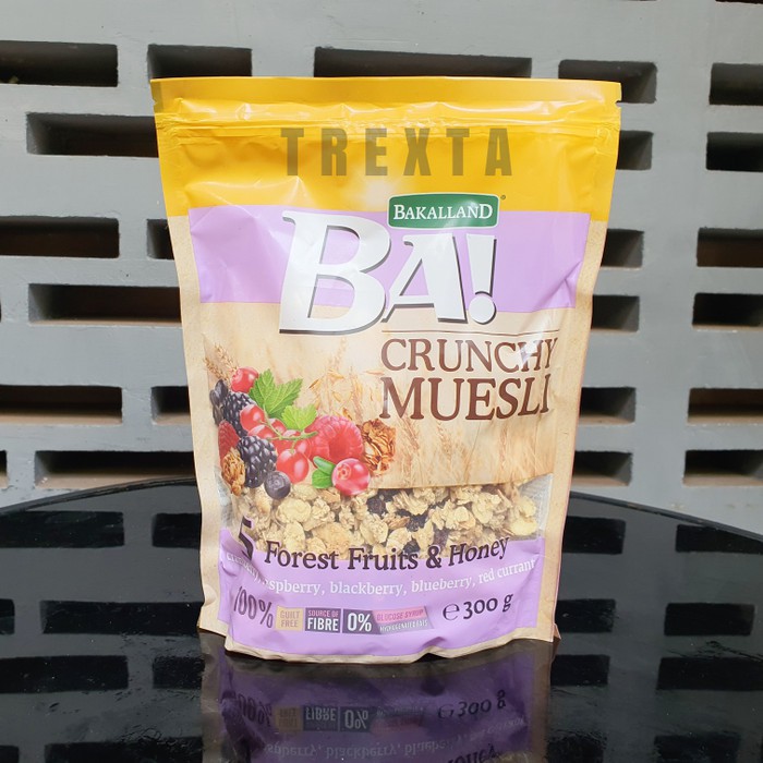 

BAKALLAND CRUNCHY MUESLI FOREST FRUITS & HONEY