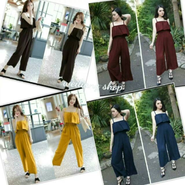 Jumpsuit Wanita Panjang Korean Style Kekinian 2022
