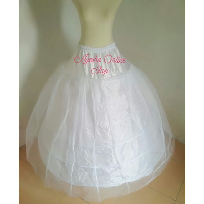 petticoat gaun ring 6 plus jala.