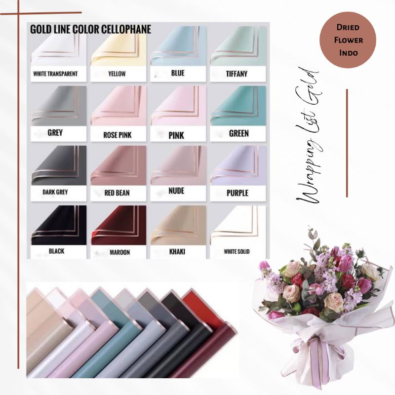Cellophane import wrapping paper bouquet dekorasi pembungkus bunga bungkus bouquet flower florist