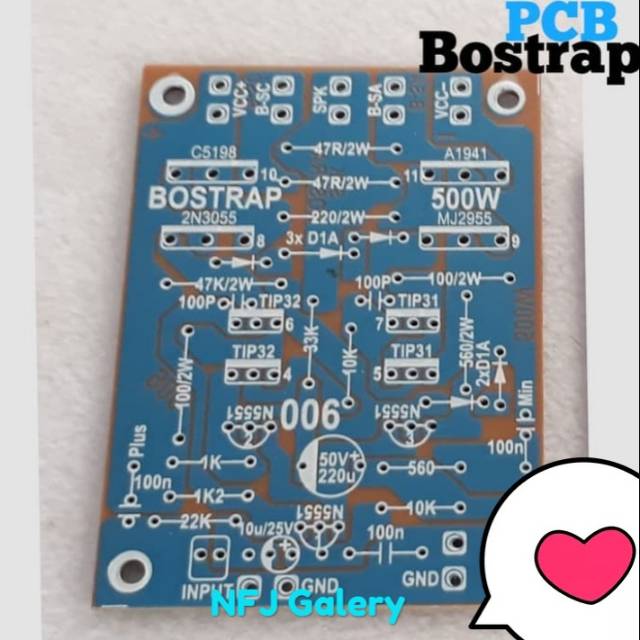 Jual PCB Driver Power Murah PCB Driver BOSTRAP 500 Watt