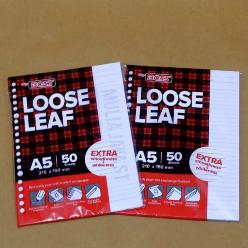 

Loose Leaf A5 isi 50 / kertas binder