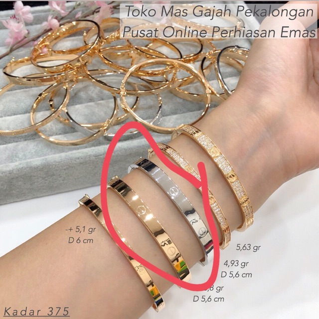 20 Trend Terbaru Gelang Emas Di Toko Gajah Beauties Obsession