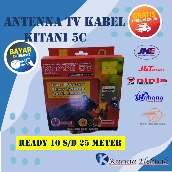 Jual Kabel Antenna Tv Coaxial C Tv Cable Antena Kabel Tv Digital Sd Meter Shopee Indonesia