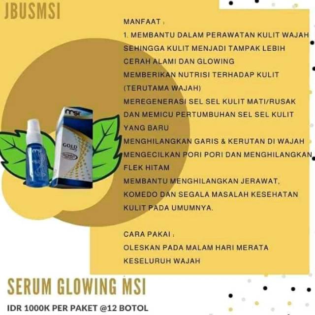 Glowing serum MSI
