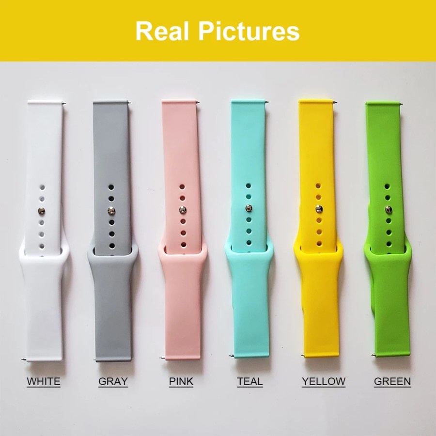 STRAP TALI JAM TANGAN - RUBBER STYLE APPLE 22MM - FOR FOSSIL WATCH GEN 4 DAN 5 - STRAPWATCH WATCH