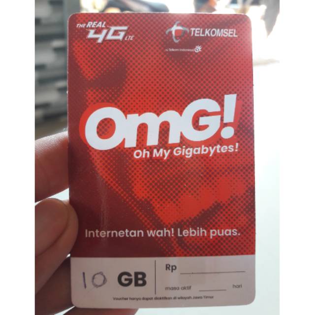 VOUCHER TELKOMSEL 10GB JATIM ZONA 1