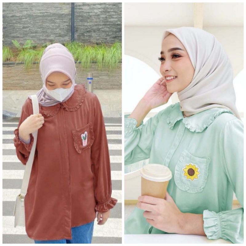 Zoey Blouse size XL by Vanilla Hijab Official