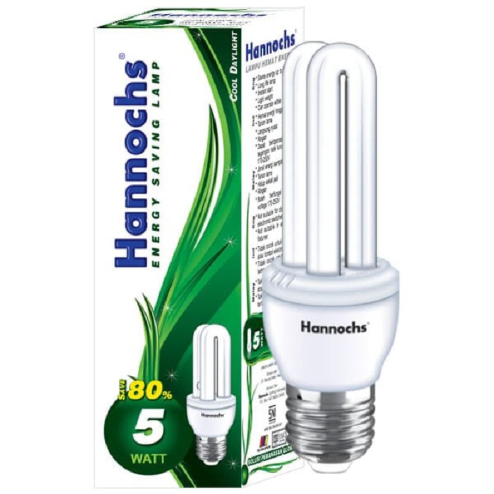 Hannochs Bola Lampu Hemat Energi 5 Watt / Bola Lampu Hannochs 5 W