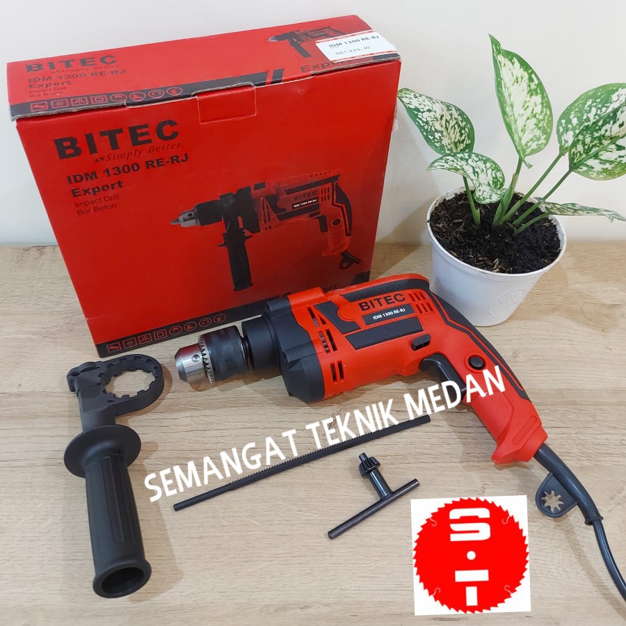 Idm1300re Mesin Bor Listrik Tembok Impact Drill 13mm Bitec Idm 1300 Re