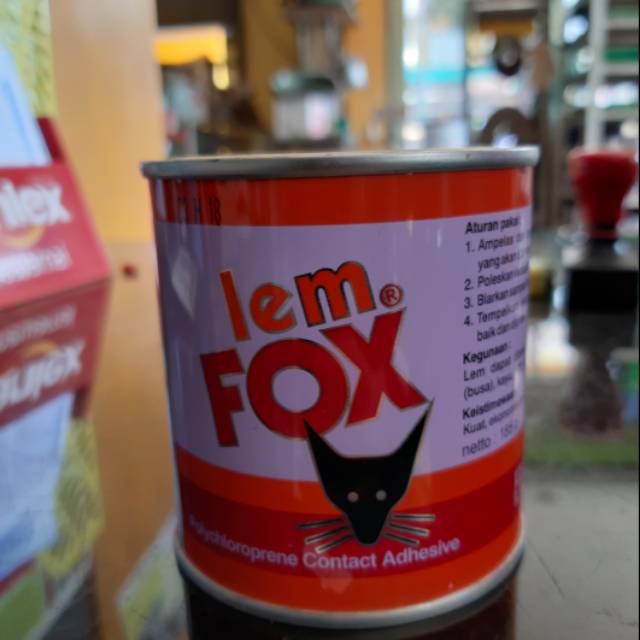 

LEM FOX AIBON KUNING KALENG MERAH SERBA GUNA UNTUK SENDAL KARPET KAYU