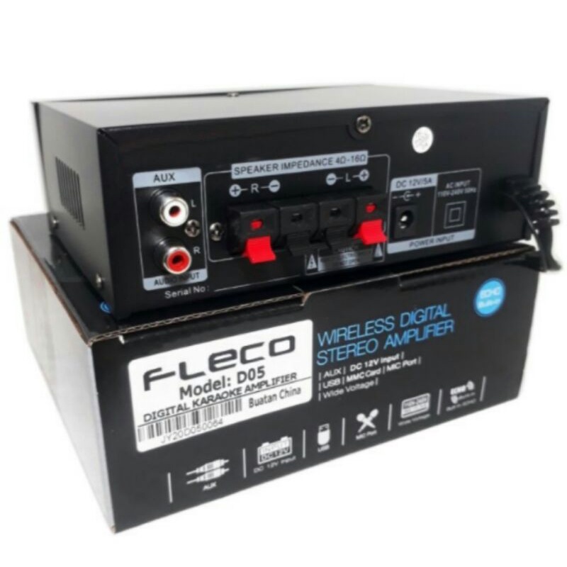 Cod Amplifier Wireless Fleco F-D05/Power Amplie Bluetooth AC Dc