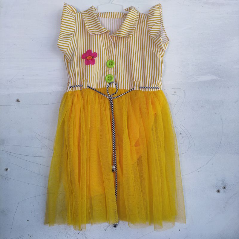 Dress tutu anak 1 2 3 4 tahun gaun tutu anak baju anak cewek perempuan ( dress Putri tutu XL )