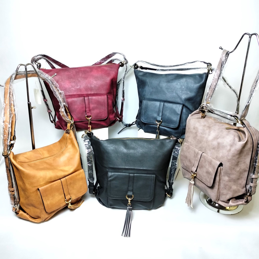 Diskon! Tas Multifungsi Bisa Ransel Jinjing Selempang Backpack Wanita Import 242