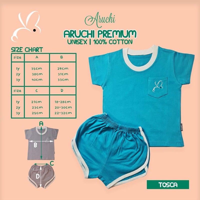 ARUCHI BABY Setelan Retro Set