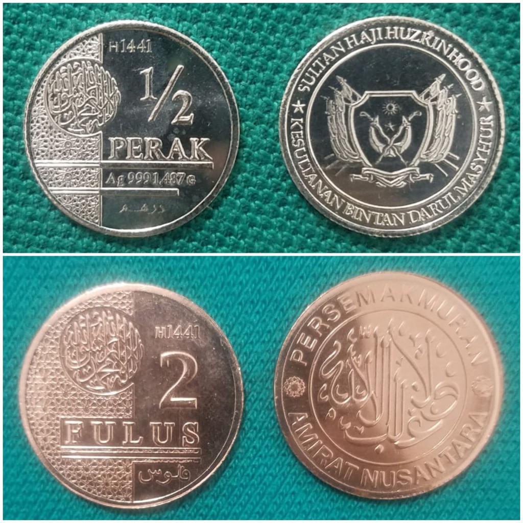 FULUS DAN 1/2 DIRHAM WAKALA/AMIRAT/KESULTANAN