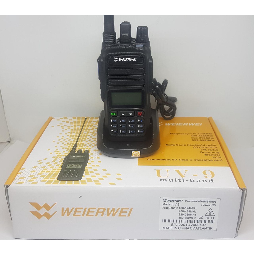 HT HANDY TALKIE WEIERWEI UV-9 4 BAND