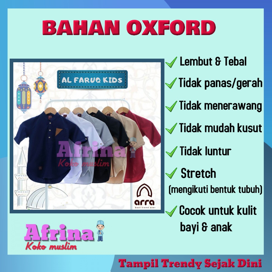 Baju koko kurta pakistan anak laki laki lengan 3/4 umur 3-12 tahun ARRA Baju Koko Anak Laki 4 Tahun 5 Tahun 7 Tahun 8 Tahun 10 Tahun 12 Tahun