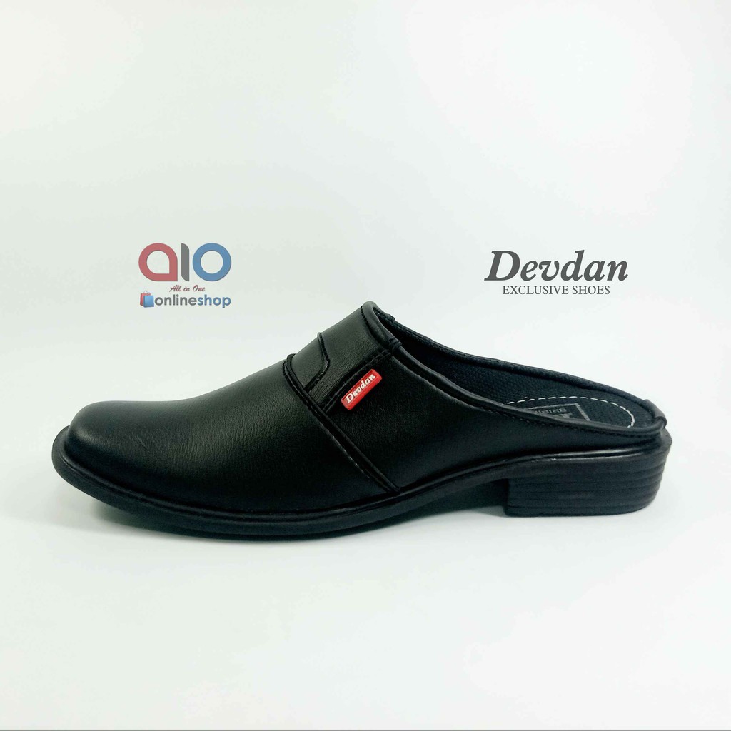 Devdan Sepatu Pantofel Pria Slop Bustong Kerja Kuliah Kantor Cowok Tutong Slip On 39-43 DB01