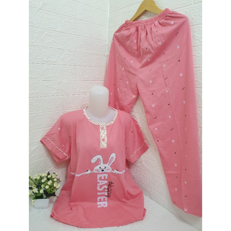 COD Baju tidur wanita Tessa CP Import bahan tebal dan adem 112-2
