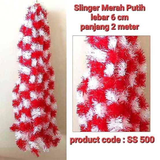 Slinger Merah Putih 2 meter Dekorasi Pawai 17 Agustus Slinger Bendera Merah Putih Kemerdekaan Harga Grosir Termurah