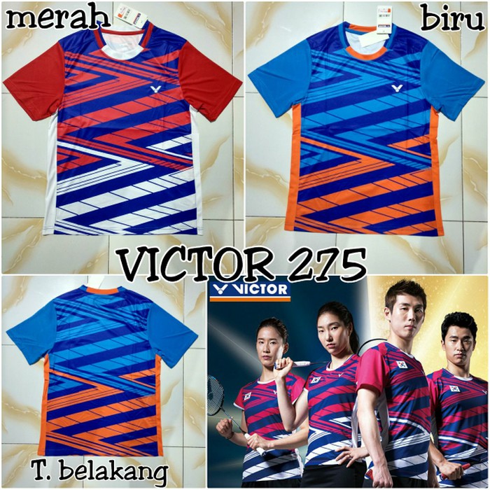 BAJU BADMINTON VICTOR 275 IMPORT BAJU VICTOR BADMINTON G.O MURAH