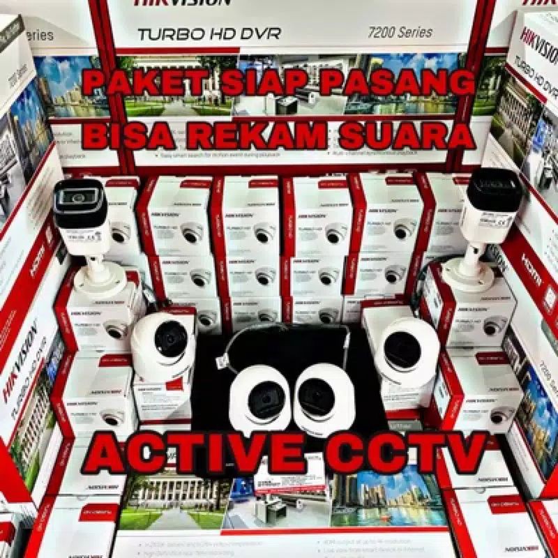 PAKET 6 KAMERA BUILD IN MIC HIKVISION 1080P FULL HD