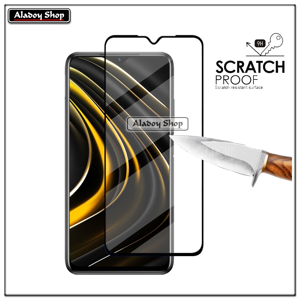 Tempered Glass XIAOMI POCO M3 Anti Gores Full Layar Free Tempered Glass Camera Lens Poco M3