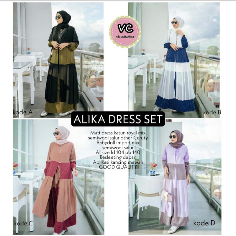 ALIKA DRESS SET ORI DCL / ALIKA ORI DCL / ALIKA SET BY DCL