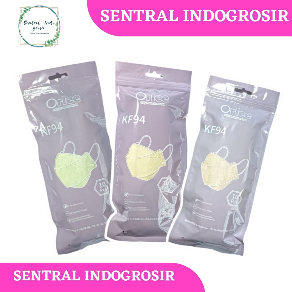 PROMO MURAH Masker ORLEE KF94 Edisi Warna Soft - Nyaman dipakai desain lebih kekinian aman di kulit 