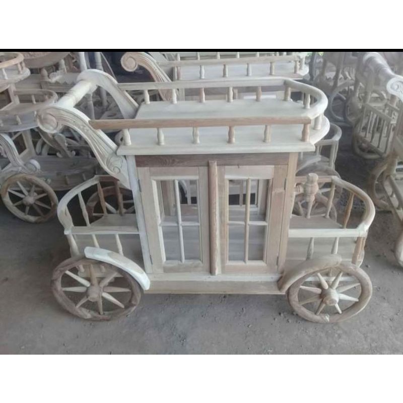 troli jati meja teh meja kopi dorong termurah