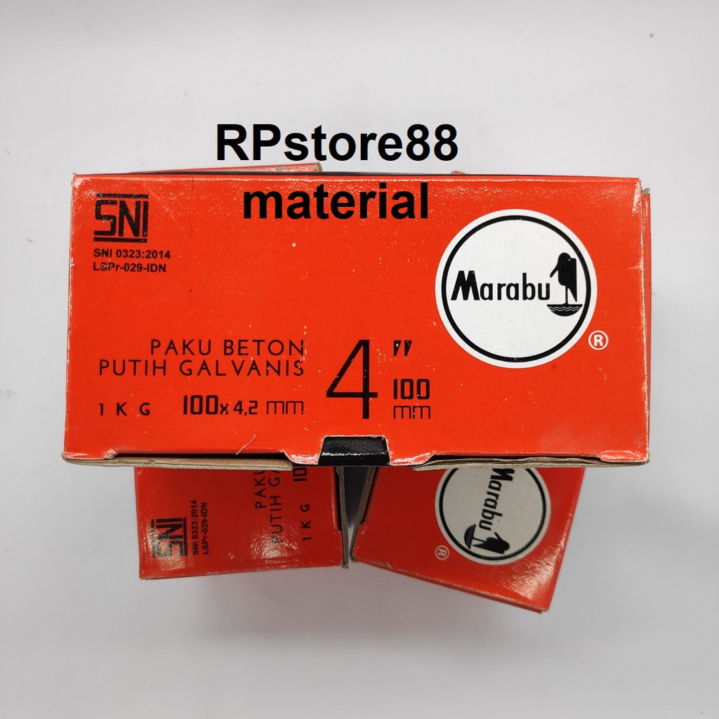PAKU BETON MARABU 4'' - PAKU BETON 10CM - PAKU BETON ASLI - PAKU PUTIH