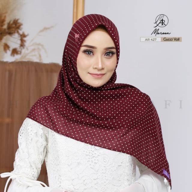 HIJAB ARRAFI AR427 || SEGI EMPAT POLKADOT