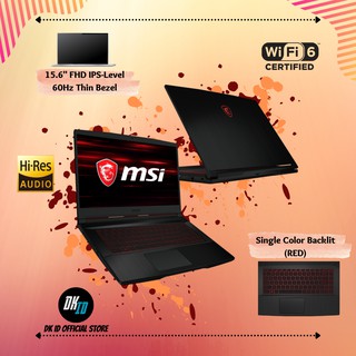 MSI GF63 - 9SCSR (I7-9750H/8GB/512GBSSD/GTX1650TI