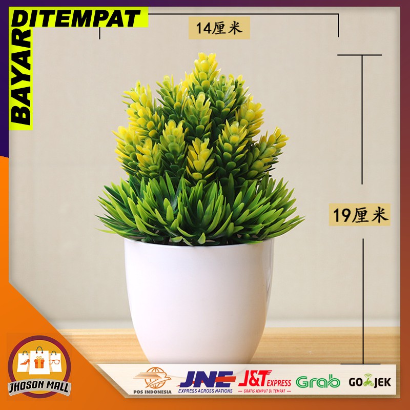 JM Pot Bunga Plastik / Tanaman Palsu / Bunga Hias Dekorasi Rumah Import Murah Jakarta PBP02
