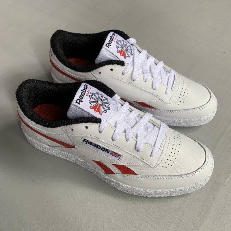 Sepatu reebok club revenge MU c85 classic red size 42 murah original