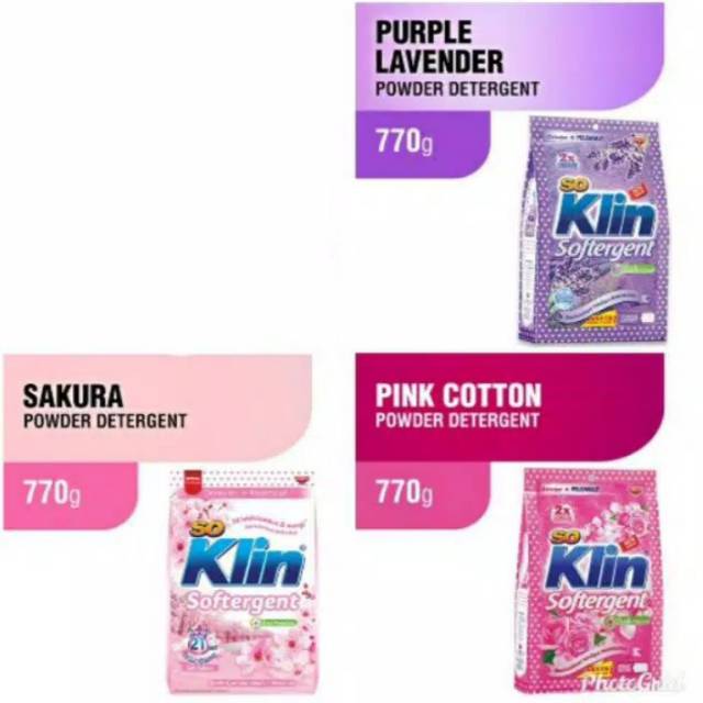 

Soklin Detergen Bubuk 770gr