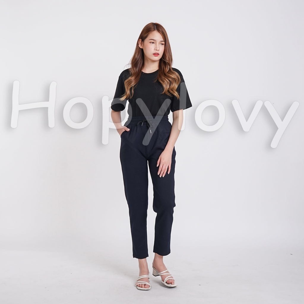 HOPYLOVY JUMBO Celana Panjang Baggy Pants Wanita Bahan Spandek Korea Kavia