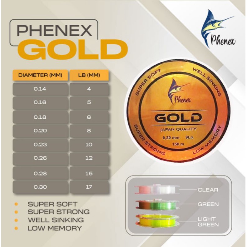 SENAR PANCING GALAPUNG / GALATAMA PHENEX GOLD