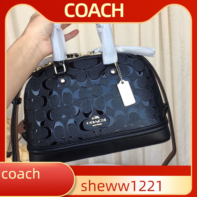 coach bag 55450 embossed small shell bag shoulder slanting hand-held shell bag