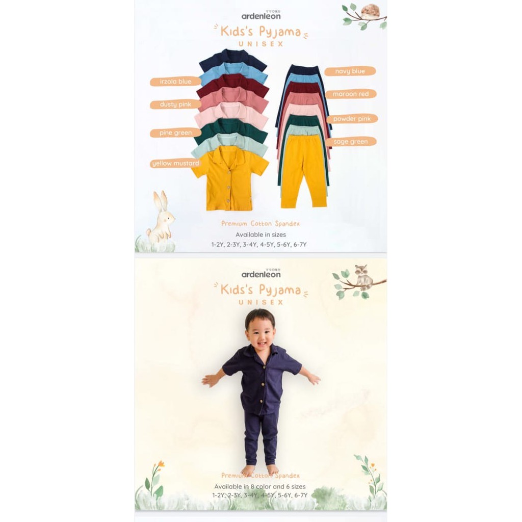 CLEARANCE SALE Arden Leon Kids Pyjama 1-7 Year Ardenleon SBC