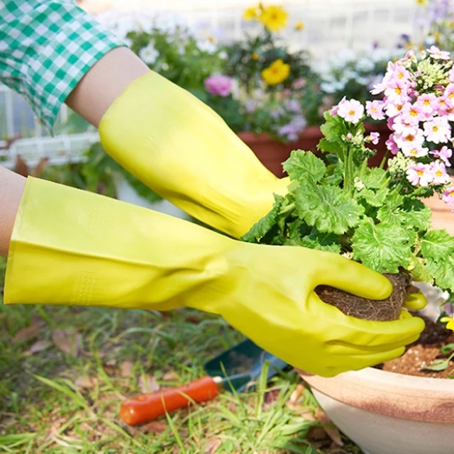 Sarung Tangan Karet Glove Latex Rubber Sarung Tangan Karet Cuci Piring Berkebun Bersih Bersih Ibu Rumah Tangga